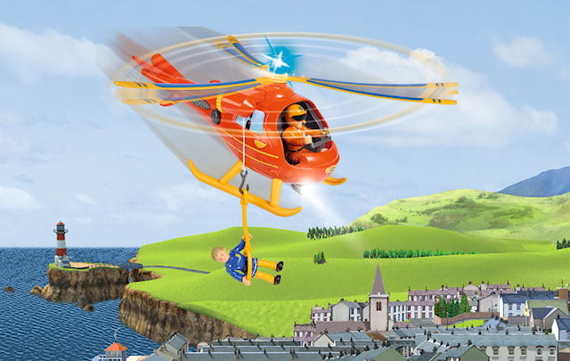 Produktbilde 2 for Helikopter Wallaby med Figur Brannmann Sam