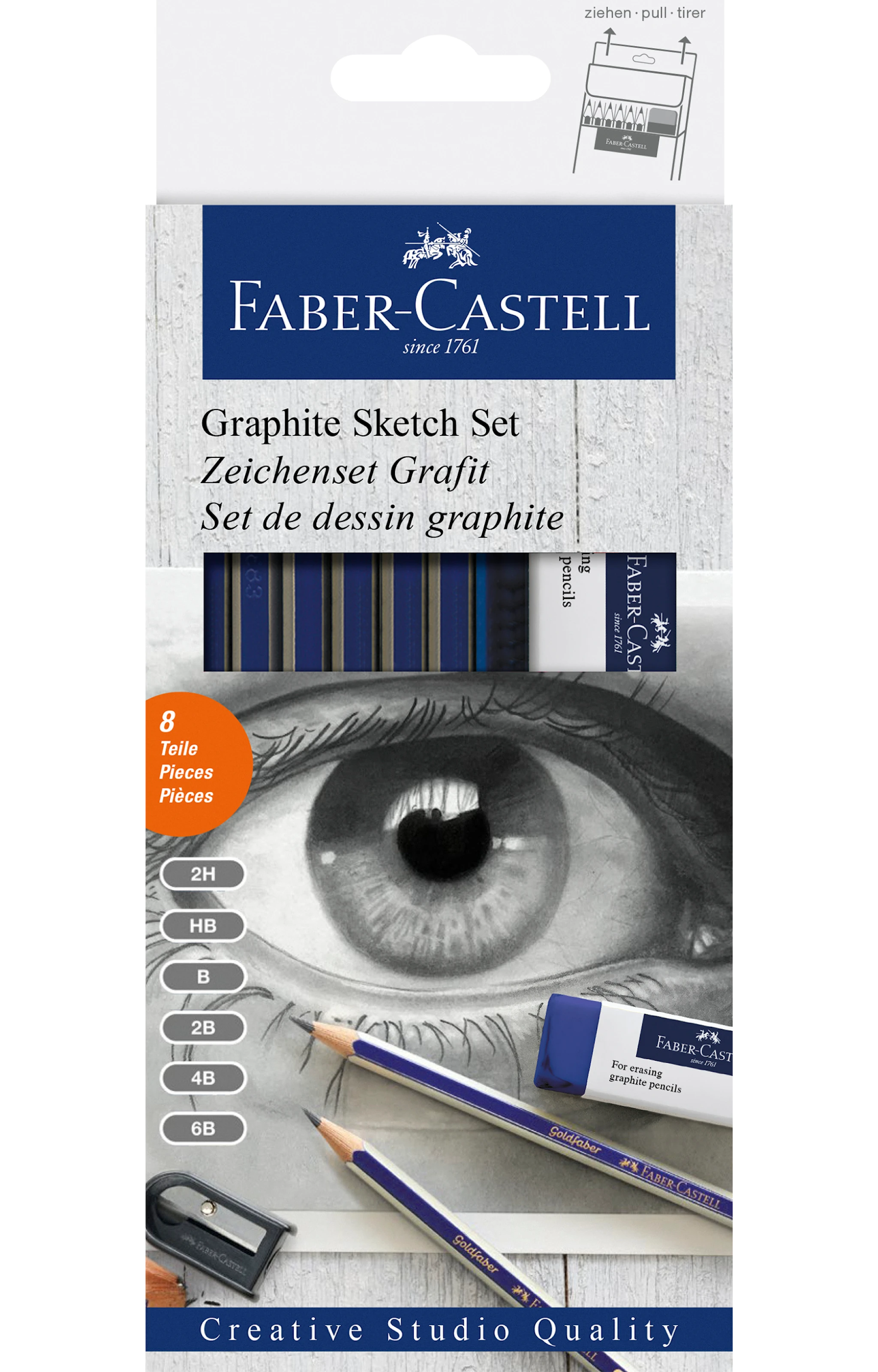 Produktbild för Skiss Set 6-p Goldfaber Graphite, Faber-Castell