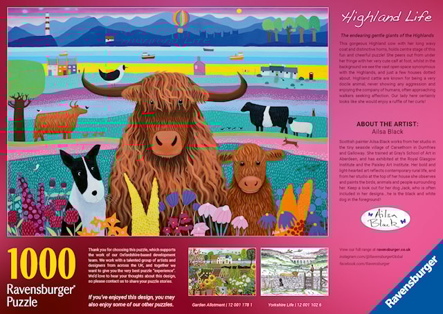 Produktbild 3 för Highland Life Pussel 1000 bitar, Ravensburger
