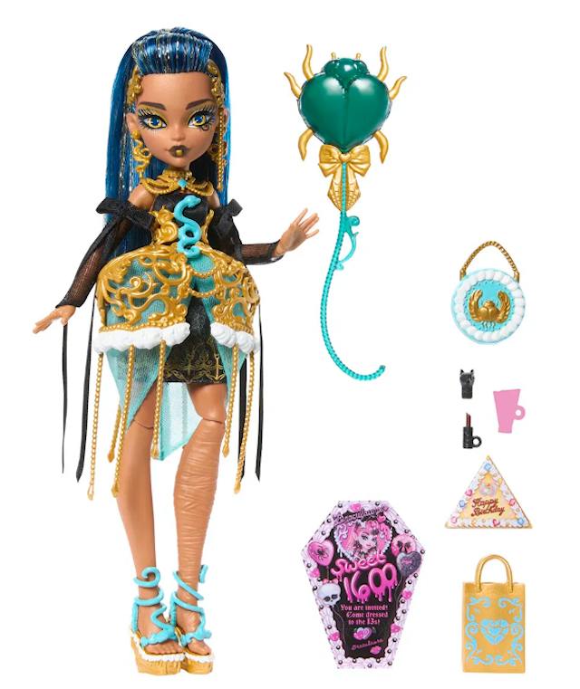 Produktbilde 6 for Monster High Scary Sweet Birthday Motedukke Cleo
