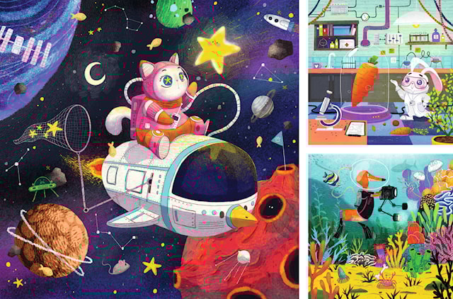 Produktbilde 2 for Kids In Science puslespill 3x49 brikker, Ravensburger