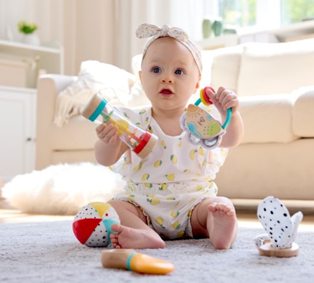 Produktbild 6 för Hape 5-i-1 Sensoriskt Lekset till Baby