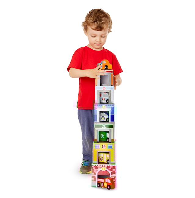 Tuotekuva 2 - Nesting & Sorting Buildings & Vehicles, Melissa & Doug