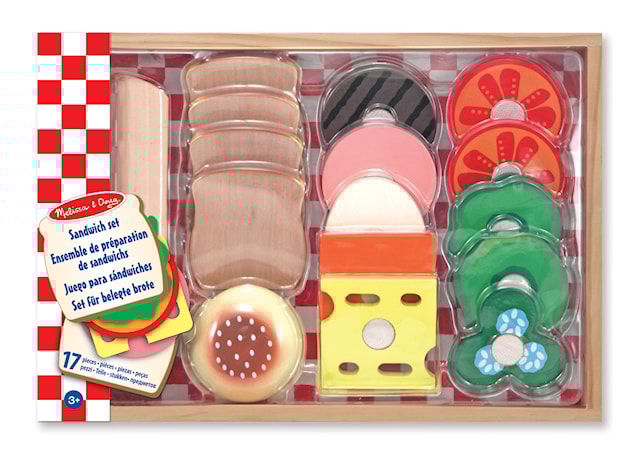 Produktbild 2 för Sandwichset i trä, Melissa & Doug