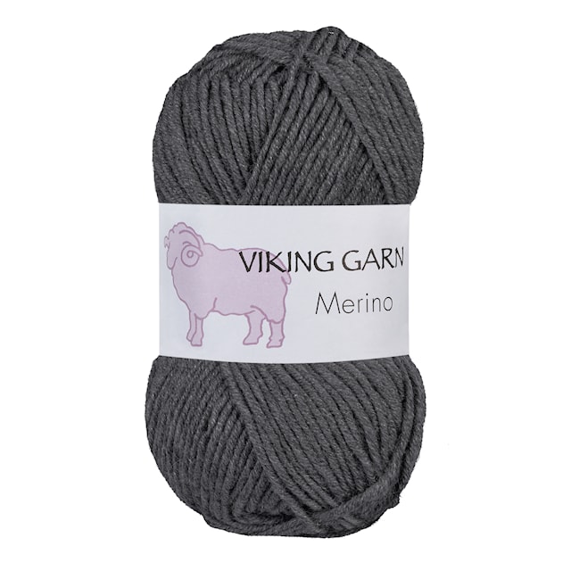 Viking Merino Garn 50 g Grå 815 Viking Garn