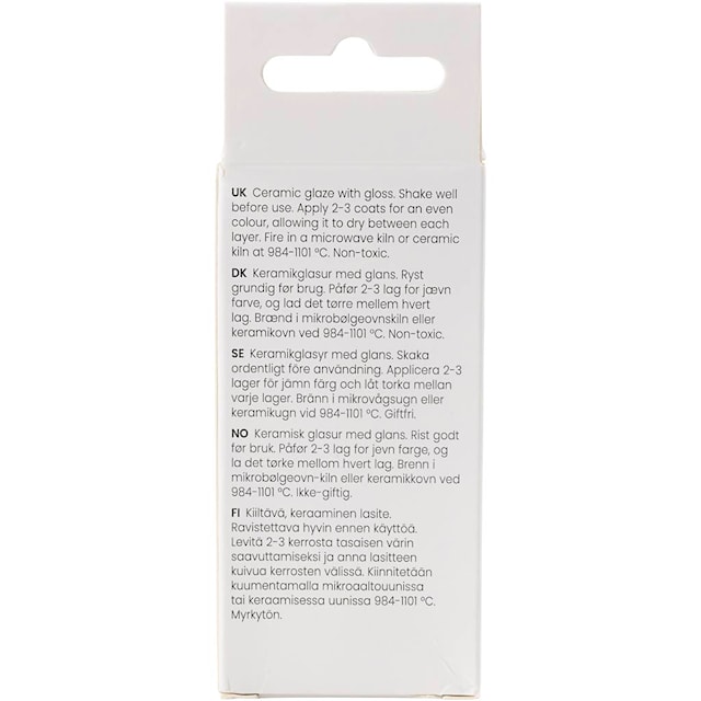 Produktbilde 2 for Keramikkglasur, 984-1101 °C, dekkende, Rose, 60 ml/ 1 boks