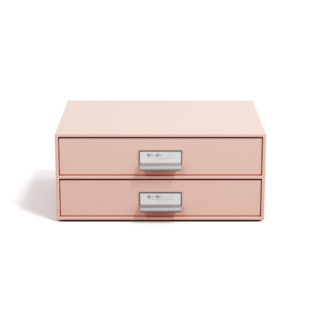 Tuotekuva 3 - Kirjoituslipasto Birger 2 laatikolla A4 Dusty Pink Bigso Box of Sweden