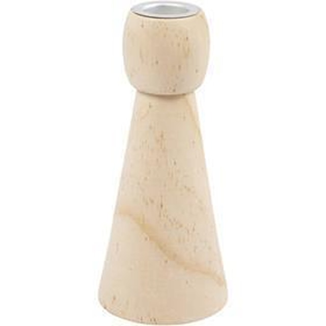 Produktbild 1 för Ljusstake i trä för stearinljus 14,5 cm 1-pack