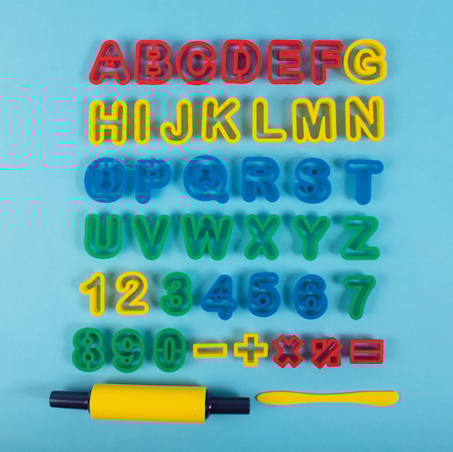 Produktbild 3 för Lerformar Bokstäver Och Siffror Playbox