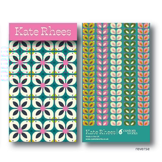 Förslutningsbart Miniblock Kakelmotiv med fåglar KATE RHEES