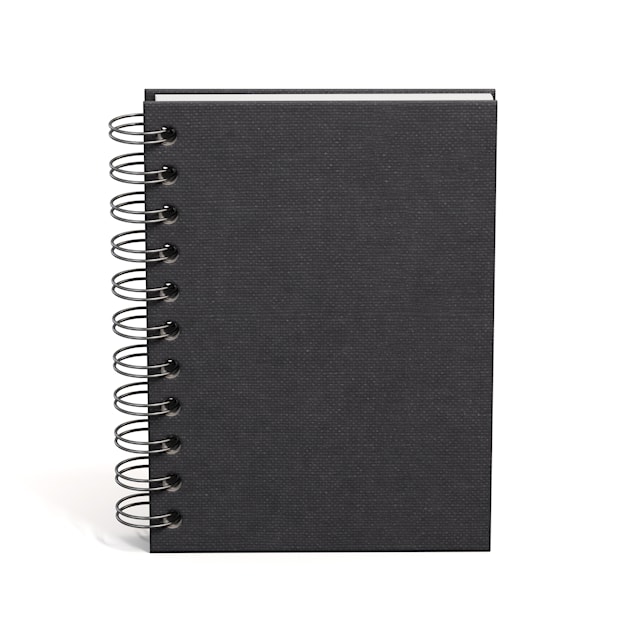 Produktbild 3 för Anteckningsbok A6 Olinjerad Black 90 Blad Bigso Box of Sweden