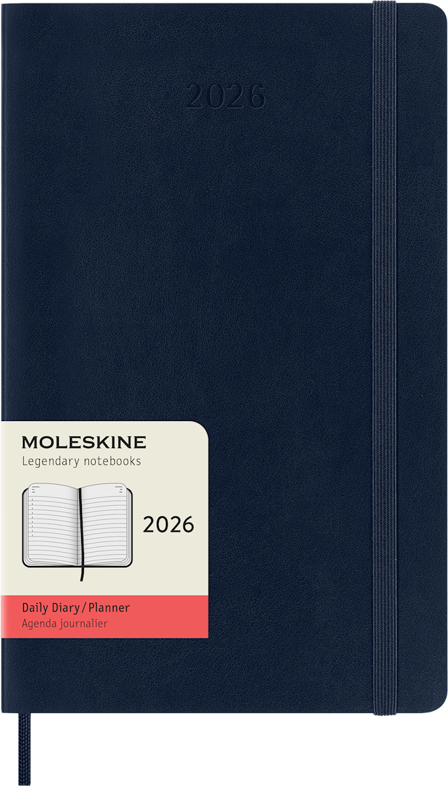 Tuotekuva 1 - Kalenteri 2026 Classic Soft 12M Daily Large Sapphire Blue Moleskine