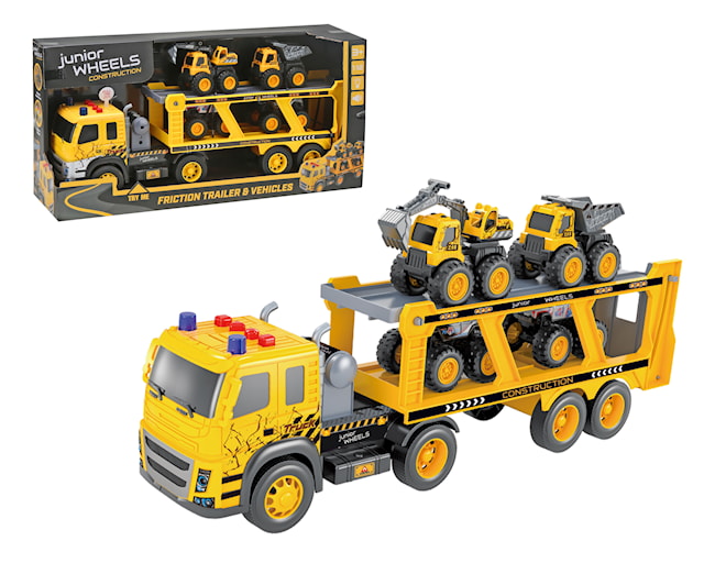 Produktbild 5 för Transportbil och Bilar med Ljud och Ljus Junior Wheels