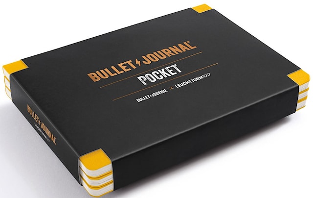 Produktbild 1 för Bullet journal A6 Prickad Yellow 3-pack Leuchtturm1917