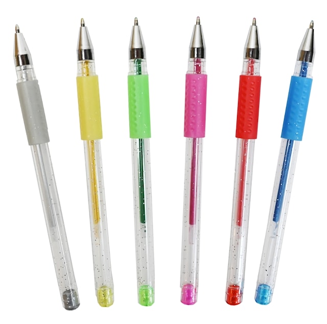 Produktbilde 2 for Gelpenner Glitter 6-pack Sense