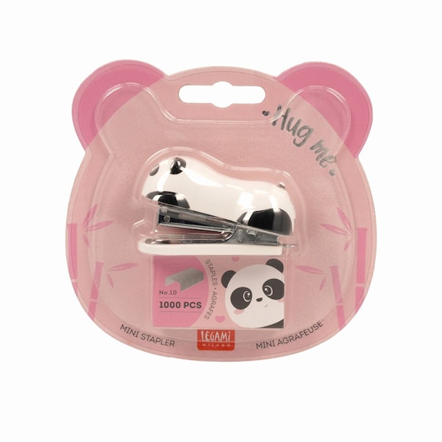 Produktbild 3 för Häftapparat Panda Mini Friends 6 cm ink häftklammer Legami
