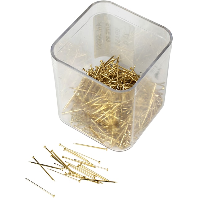 Produktbild 1 för Knappnålar 0,5 mm Guld 25 g