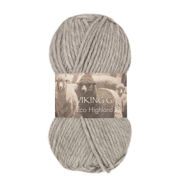 Highland Eco Wool 50 g Light Grey 213 Viking Garn