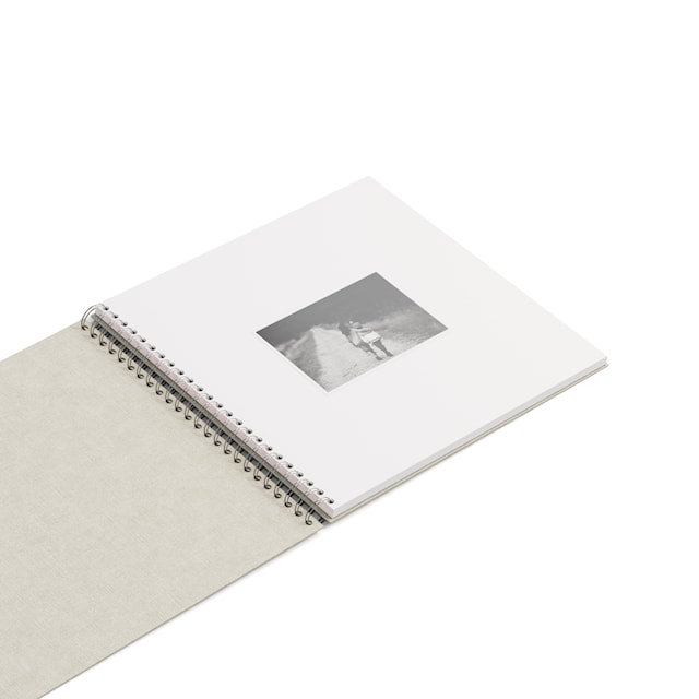 Produktbilde 6 for Fotoalbum Linen med hvite ark 35x31,5cm Bigso Box of Sweden