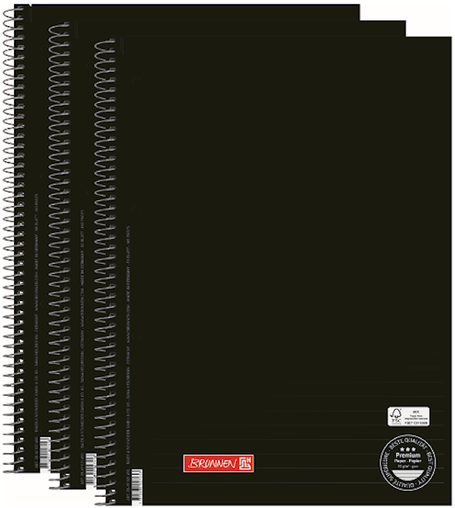 Muistikirja A5, Viivoitettu 3-pack