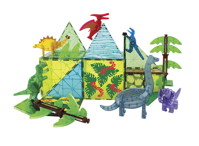 Tuotekuva 3 - Magna-Tiles Dino World XL, 50 kpl