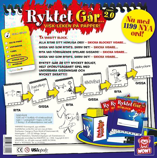 Tuotekuva 2 - Ryktet går 2.0, Sällskapsspel (SE)