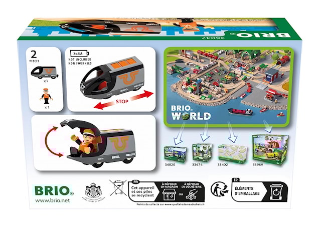 Produktbild 3 för Batteridrivet Passagerartåg (36047) BRIO