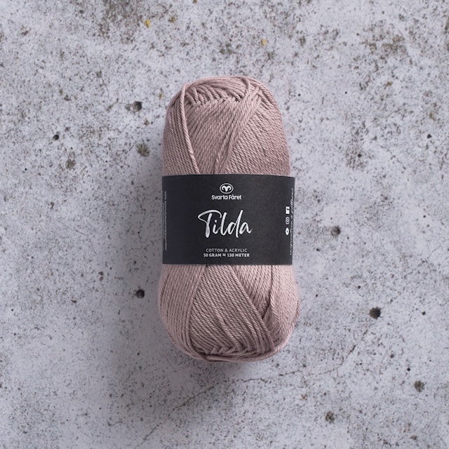 Tilda Garn Bomullsmix 50 g malva 548 Svarta Fåret
