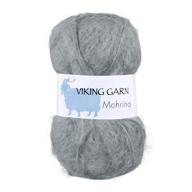Mohrino Garn 50 g Ljusgrå 513 Viking Garn