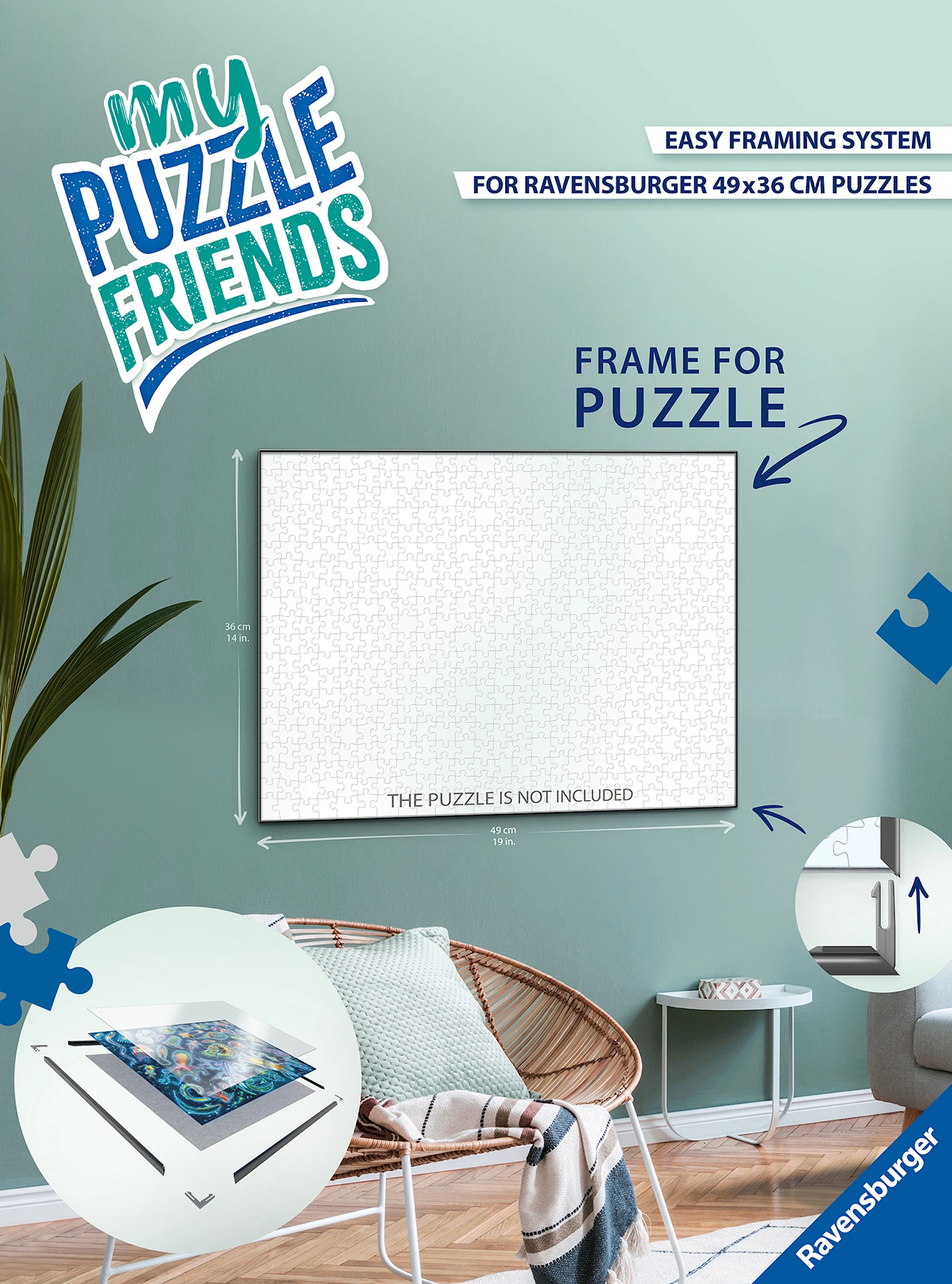 Tuotekuva ille Puzzle Frame 1000 pieces, Ravensburger