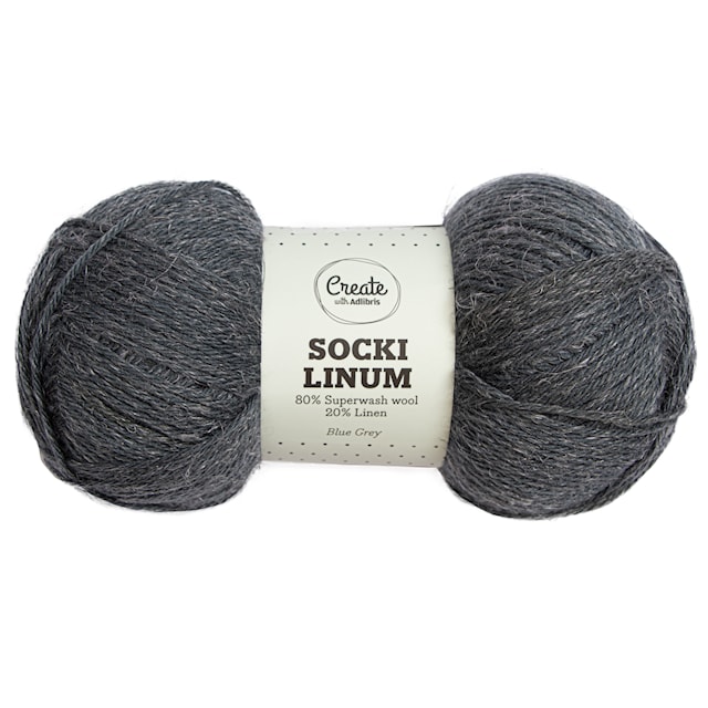 Tuotekuva 1 - Socki Linum 100 g Blue Grey C103 Adlibris