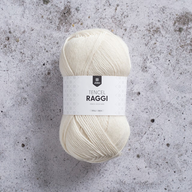 Tuotekuva 1 - Tencel Raggi 100 g Natural White Järbo