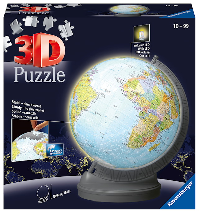 Tuotekuva 1 - Globe With Light, Palapeli 540 Palaa, Ravensburger