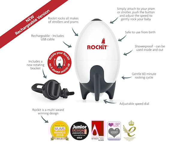 Produktbilde 3 for Rockit Barnevognsvugger 2 USB