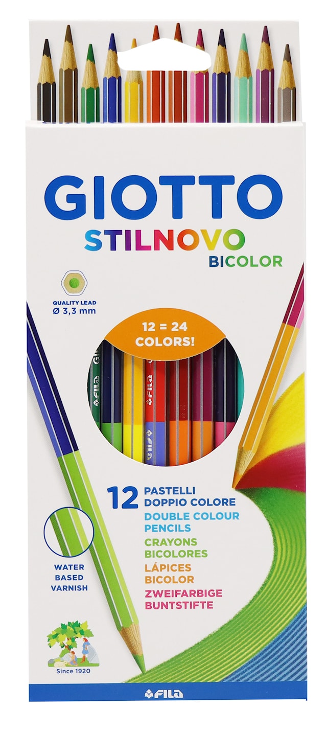 Tuotekuva 1 - Giotto Stilnovo Bicolor Värikynät, 12 kpl