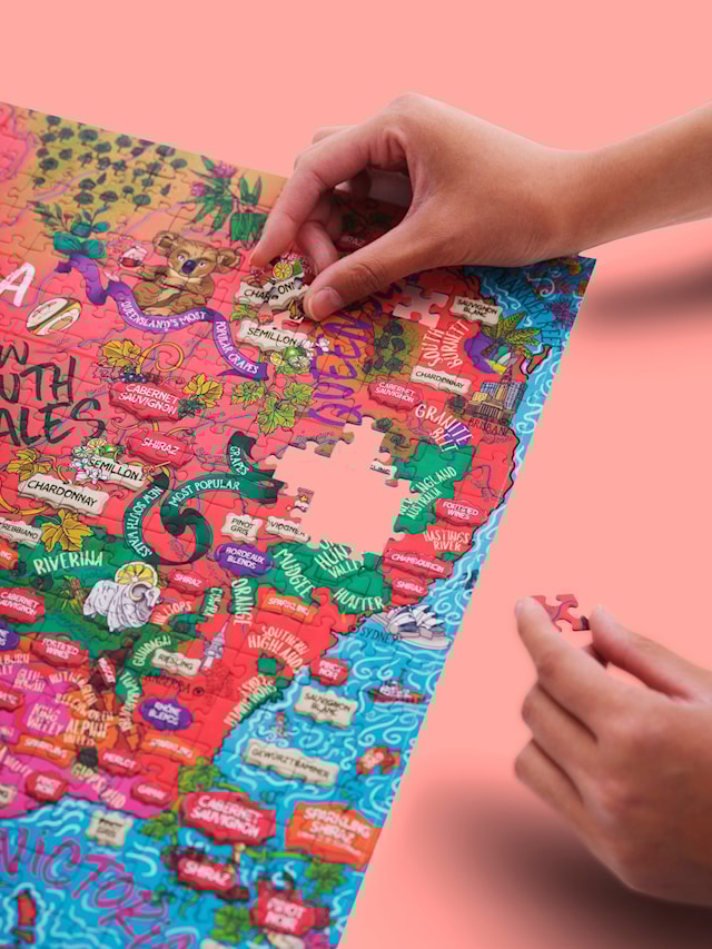 Produktbild 6 för Vinpussel -  Austalien 1000 bitar, Water and Wines