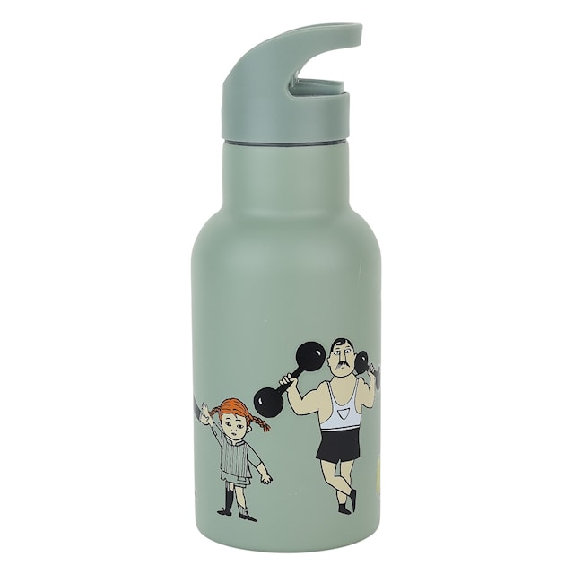 Produktbilde 1 for Pippi Langstrømpe Sirkus Vannflaske Grønn Rätt Start