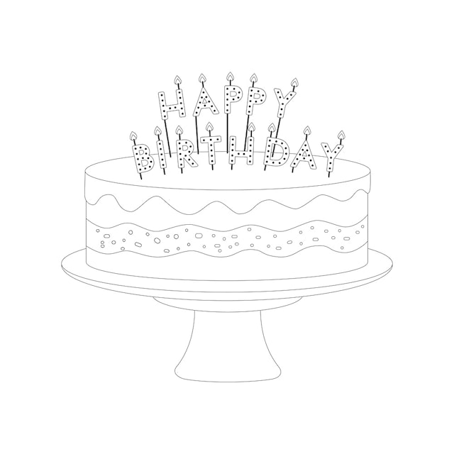 Tuotekuva 4 - Kynttilät Happy Birthday korkeus 7 cm Legami