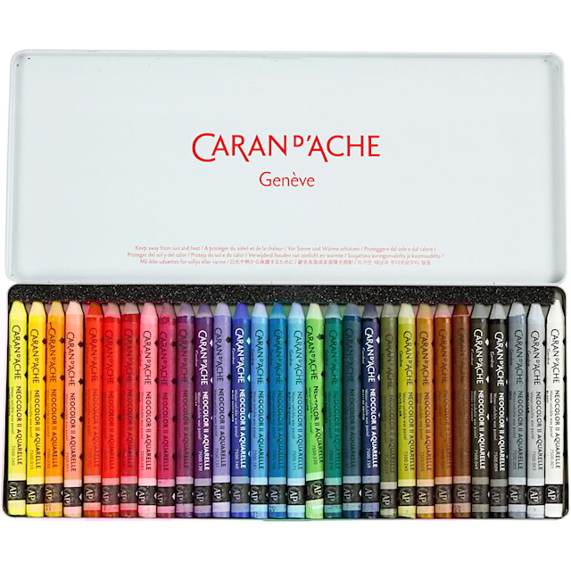 Tuotekuva 1 - CARAN D’ACHE Caran d'Ache Neocolor II, Pit. 10 cm, paksuus 8,5 mm, värilajitelma, 30 kpl/ 1 pkt