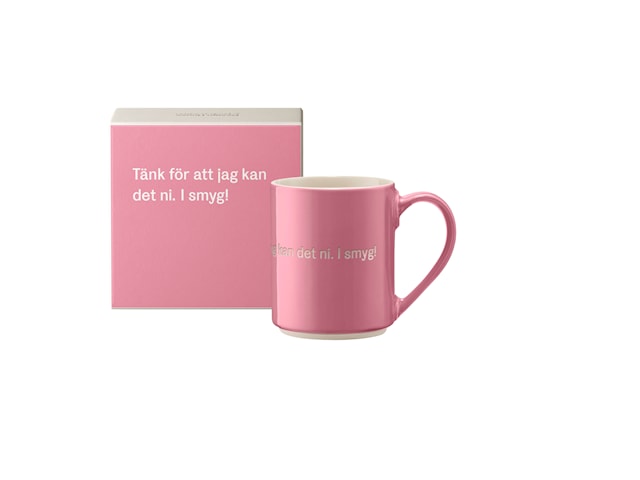Produktbilde 1 for Kopp Tänk för att jag kan Astrid Lindgren 35 cl Rosa Design House Stockholm