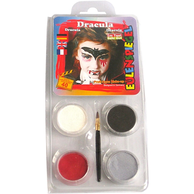 Produktbilde 1 for Eulenspiegel Ansiktsmaling - sminkesett, dracula, ass. farger, 1 sett