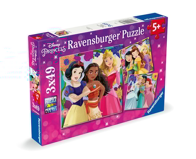 Tuotekuva 2 - Palapelit Disney Princess 3x49 palaa, Ravensburger