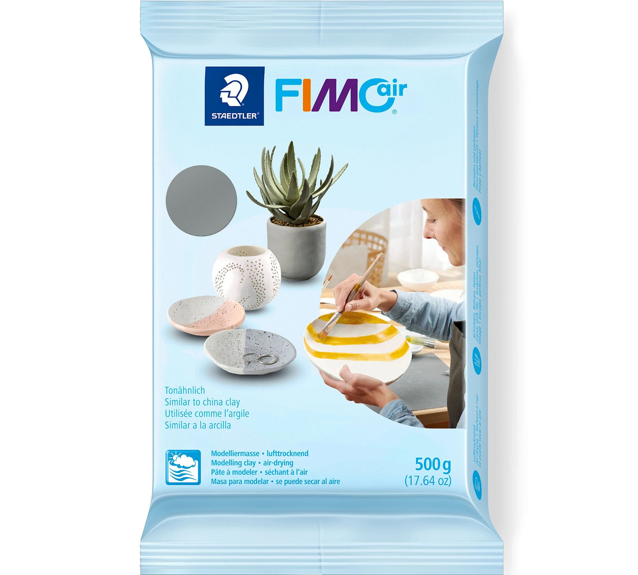 Tuotekuva ille FIMO Air muovailumassa 500g Harmaa Staedtler