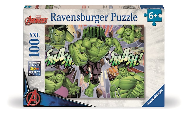 Produktbild 1 för Pussel Marvel Hulk 100 bitar XXL, Ravensburger