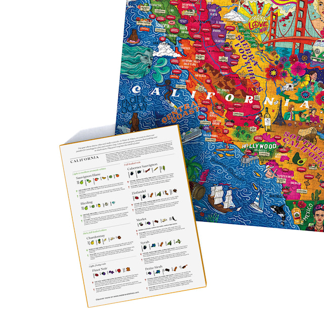 Tuotekuva 4 - Viinipalapeli - Kalifornia 1000 palaa Water and Wines