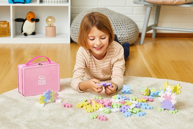 Produktbilde 3 for Rosa metallkoffert Pastell 70 deler Plus-Plus BIG