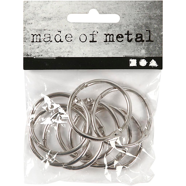 Tuotekuva 2 - Kirjarengas, halk. 32 mm, paksuus 2,7 mm, 8 kpl/ 1 pkt