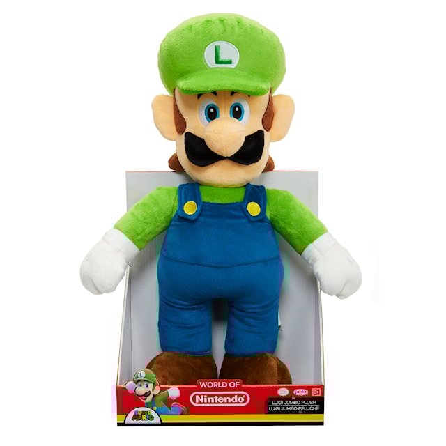 Produktbild 3 för Super Mario Gosedjur 50 cm Jumbo Luigi