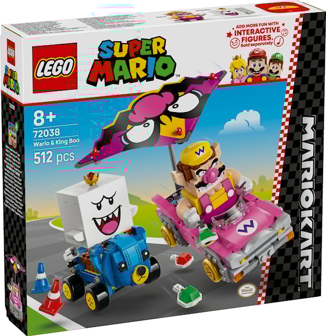 Produktbilde 1 for Mario Kart™ – Wario og King Boo LEGO® Super Mario (72038)