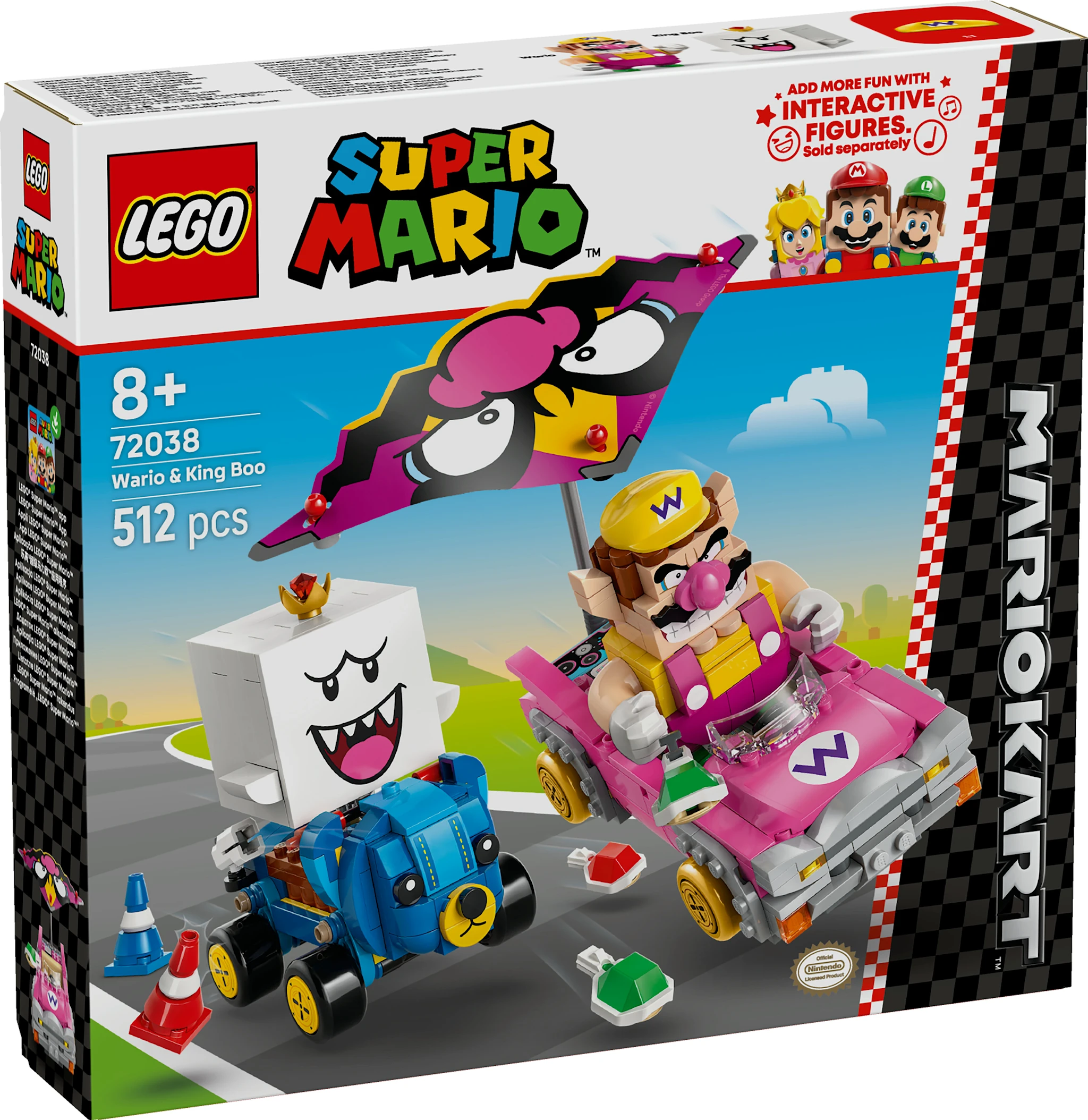 Produktbilde for Mario Kart™ – Wario og King Boo LEGO® Super Mario (72038)